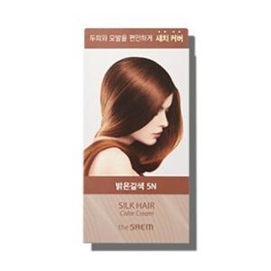 [더샘]실크 헤어 컬러 크림 새치커버 밝은갈색_US