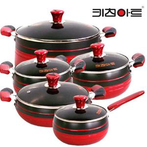 키친아트 신비경질 냄비 곰통5종18편수+18+20+24전골+28곰솥