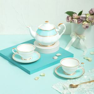[한국도자기]로얄 페일블루 티세트 7p