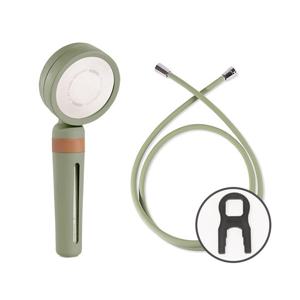 SF-S580W 블라썸 와이드 필터샤워기 올리브＋PVC 물때방지 꼬임