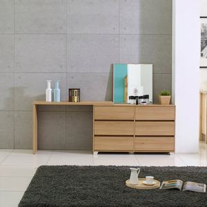 [우아미가구]룰루 확장형 화장대 세트(착불)