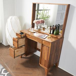 [우아미가구]앙쥬 멀바우 원목 화장대 세트(착불)