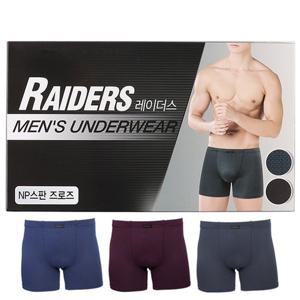 [TRY]남성 나일론스판 레이더스즈로즈팬티D2유색T3매 백색 팬티