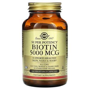 해외배송 Solgar 솔가 비오틴 5000mcg 100베지캡슐 Biotin