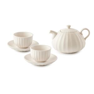 [NEW] 미각 설백 복주머니형 2인 다관 세트 (6p)+패키지