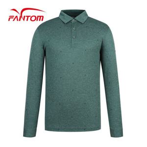 [팬텀] 남성 쿨링 믹셀 패턴 카라 긴팔 티셔츠