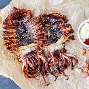 원양산 구룡포 반건조 오징어 왕특특대 5미 /1kg 내외