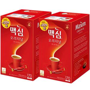 맥심 오리지날 커피믹스 170T x 2개