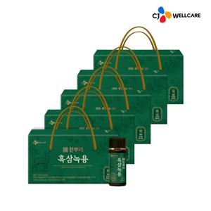 [CJ공식] 한뿌리 흑삼녹용 10병 5박스