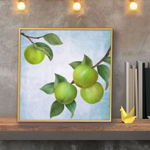 사과 풍수 그림 액자 돈들어오는 부자되는 50goldAL7