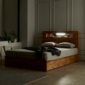 콜더 이스턴킹 2000 수납형 LED 침대 엘다 원목 프레임 (착불)