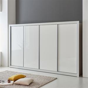 조쉬아 UV하이그로시 슬라이딩 장롱 4통 A형 (착불)