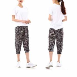 여성용 7부 아이스 쿨바지(FREE) 호피그레이