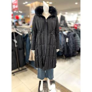 [트리아나]소고 세로 퀼팅 폭스퍼 구스다운 롱 점퍼 TJ4FA16