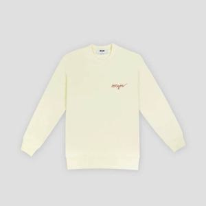 MSGM 자수 필기체 로고 맨투맨 2000MDM543