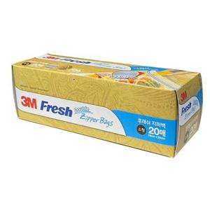 생활용품 3M 지퍼백 WT300032396 후레쉬지퍼백 소형20매 x10개