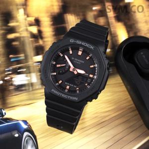 지샥 GMA-S2100-1A 지얄오크 미니 매트블랙 여자 우레탄 시계 a