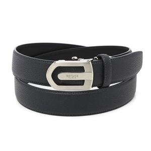 [에스티듀퐁(셔츠)]다크그레이 니켈 사틴 버클 자동 벨트 TE4SMBTAB101TDY