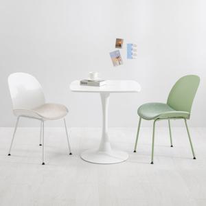 파스텔 체어 2개 패브릭 인테리어 카페 식탁 의자