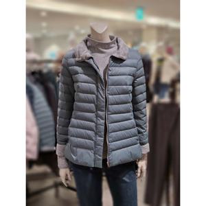 [트리아나][트리아나] 소고 니트배색슬림핏 구스다운점퍼AI4FA07