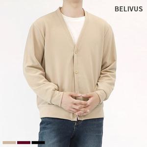 빌리버스 남자 가디건 BCM011 간절기 브이넥 베이직 아우터