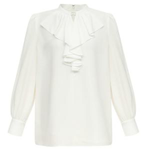 [미니멈]프릴넥 디테일 블라우스 MYAGWB1120