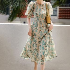 심플 원피스 SU26 블루그린딩쉬폰 220608