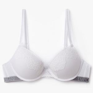 [엠포리오 아르마니 언더웨어]플라워 자수 내추럴 푸쉬업 브라(0824185514)