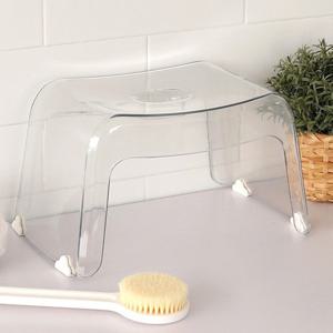 목욕 욕실 화장실 스툴 발받침대 미끄럼방지 투명의자