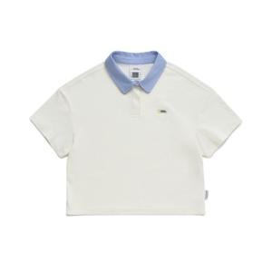 [무료반품][내셔널지오그래픽 키즈] K242GPL920 여아 카라 반팔 IVORY