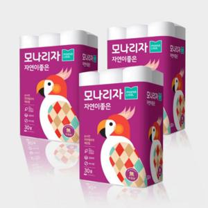 모나리자 녹스 자연이좋은 3겹 30m 30롤 3팩 화장지 휴지_JS