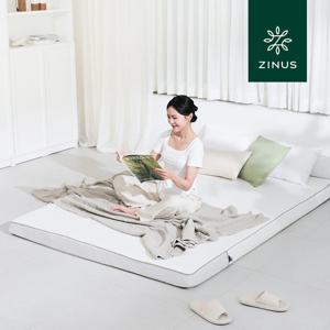 [리뉴얼 출시]지누스 그린티 플러스 메모리폼 토퍼 10cm K 킹 매트리스 침대 바닥