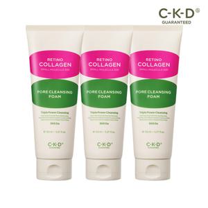 CKD 레티노콜라겐 저분자300 모공 클렌징폼 150ml 3개