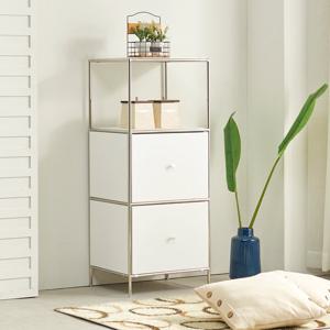 [데코라인] 그로피 미드센추리 3단 싱글 선반서랍장(착불)