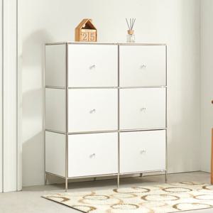 [데코라인] 그로피 미드센추리 3단 더블 서랍장(착불)