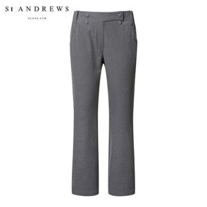 [세인트앤드류스] 여성 오비 변형 트임 별 리벳 팬츠