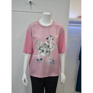 벨리시앙 세이브존04 저지믹스 라운드 넥 블라우스 BL3213