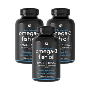 3X  스포츠  리서치  오메가3  피쉬오일  트리플  스트렝스  소프트젤  150정