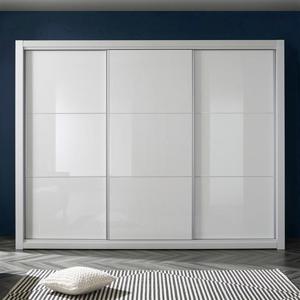 (착불)우아미가구 브레트 UV하이그로시 슬라이딩 장롱 3통 B형