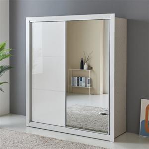 (착불)우아미가구 프리아 거울 UV하이그로시 도어 슬라이딩 장롱