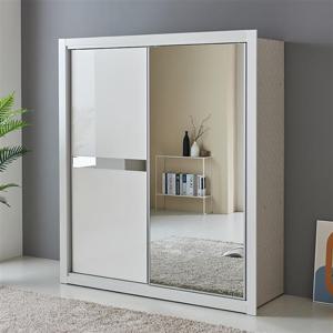 (착불)우아미가구 프리아 거울 UV하이그로시 도어 슬라이딩 장롱