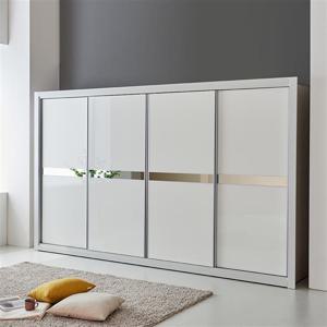 (착불)우아미가구 세오델 UV하이그로시 슬라이딩 장롱 4통 C형