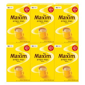 맥심 모카골드 마일드 1080T (180T 6개) / 대용량 커피믹스