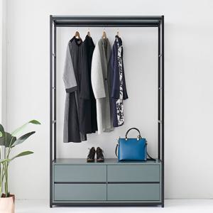 템스 1200 2단서랍 드레스룸 행거