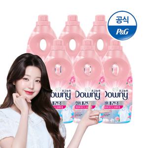 다우니 엑스퍼트 섬유유연제 실내건조 플로랄 1Lx6
