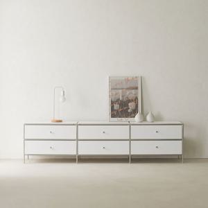 [착불]가온리빙 베레스 미드센츄리 2000 낮은 모듈 서랍거실장