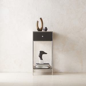 (착불)우아미가구 노에 스테인레스 높은 콘솔 400