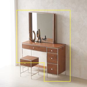 (착불)우아미가구 체프 심플 고무나무 화장대 서랍포함