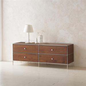 (착불)우아미가구 포터 원목 낮은 거실장 1340