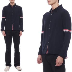 [톰브라운(잡화)]24FW 남성 암밴드 울 셔츠 가디건 (MKL005A Y1002 415 24F)